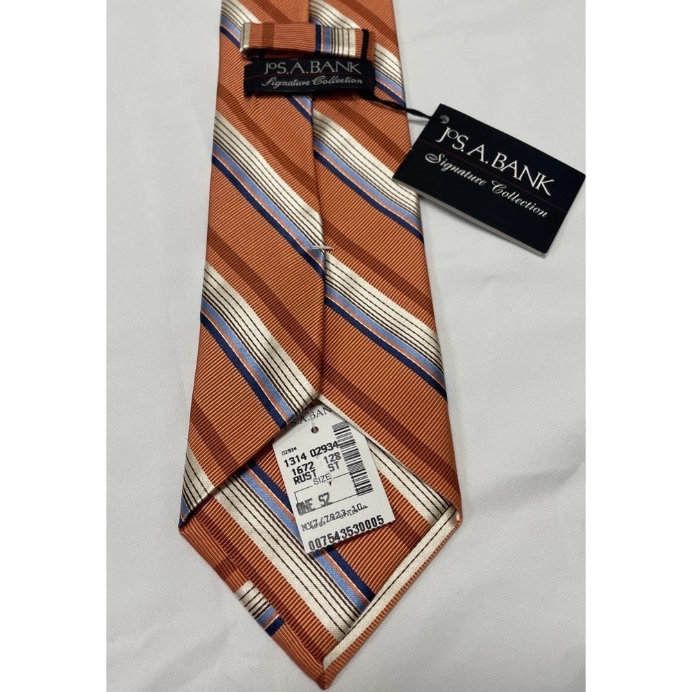 JoS. A. BANK SIGNATURE COLLECTION STRIPED TIE - TIES‎ - DESIGNER TIES NWT - Picture 2 of 5